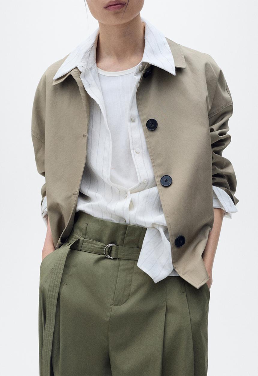 MANGO - Pantalon cubi - beige/ khaki