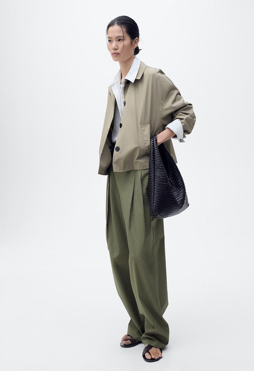 MANGO - Pantalon cubi - beige/ khaki