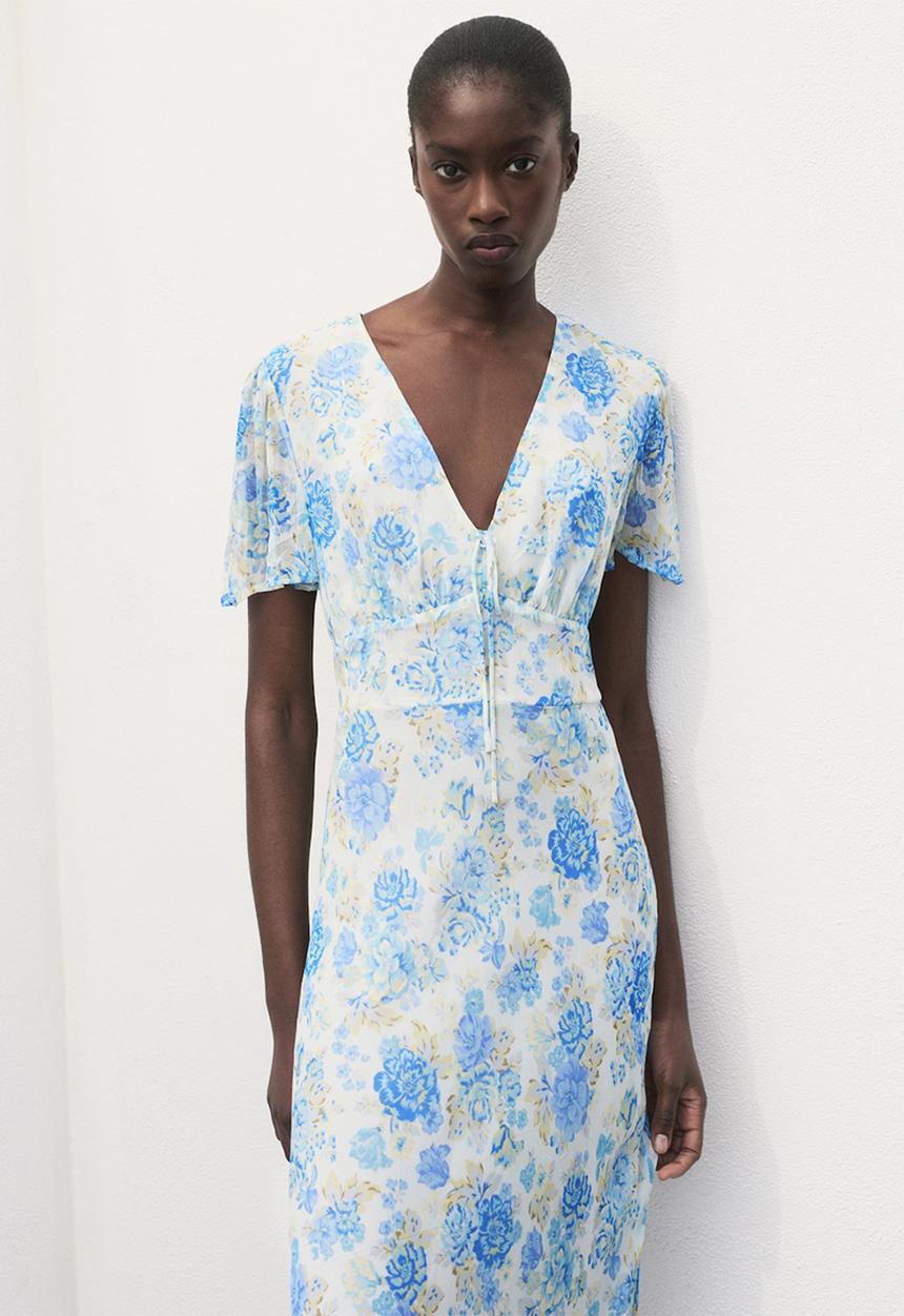 MANGO - Vestido ronaldi - medium blue