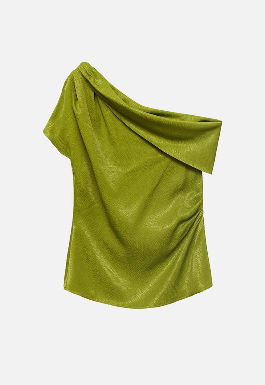 MANGO - Blusa icey - green