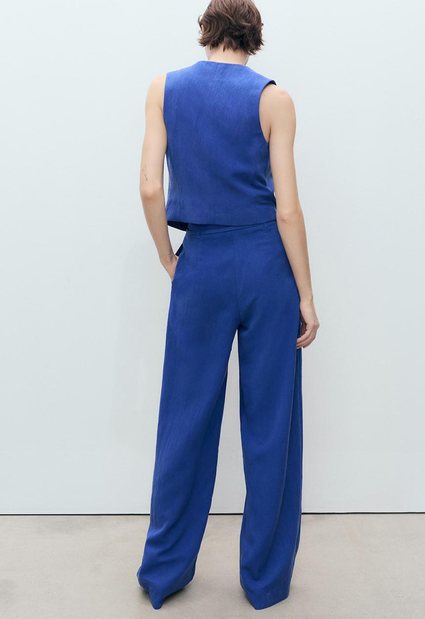 MANGO - Pantalon bonnie - medium blue
