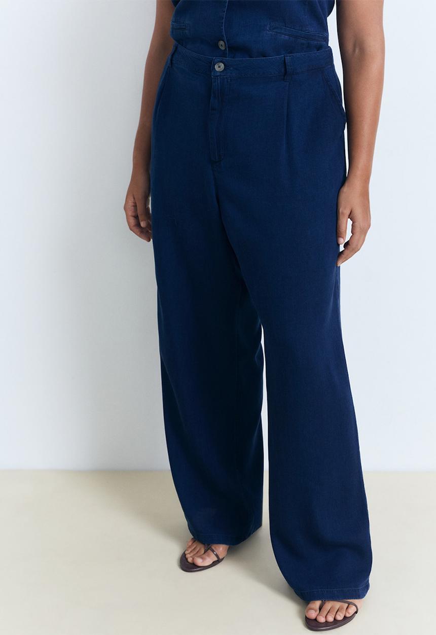 MANGO - Pantalon creta - denim blue