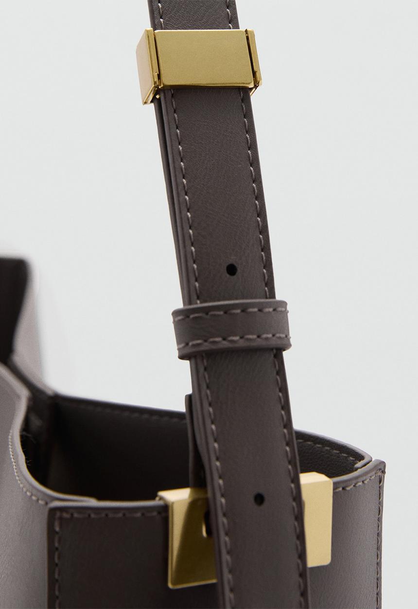 MANGO - Protea shoulder bag - grey