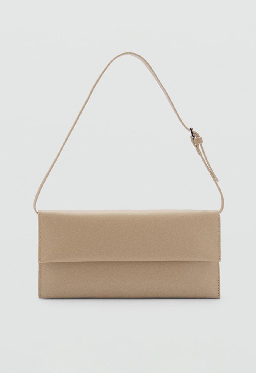 MANGO - Bolso M Acordeon Shoulder Bag - Ligth-Brown