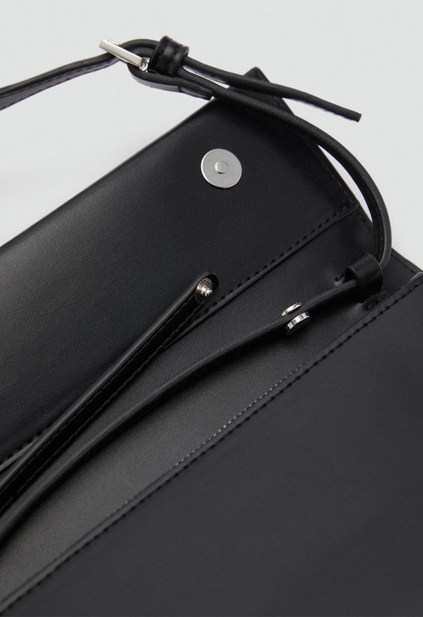 MANGO - Bolso M Acordeon Shoulder Bag - Black