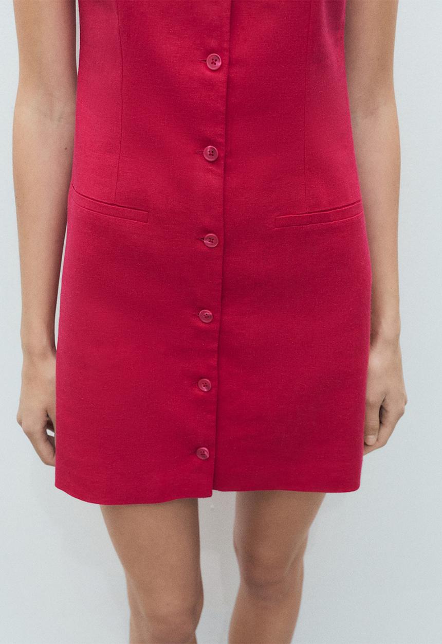 MANGO - Dress tiko -  medium red