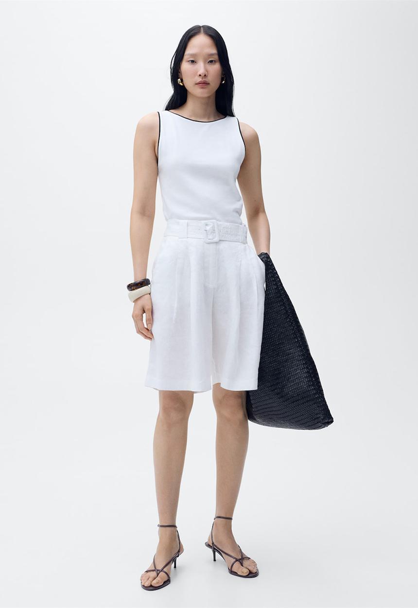 MANGO - Top conti - white