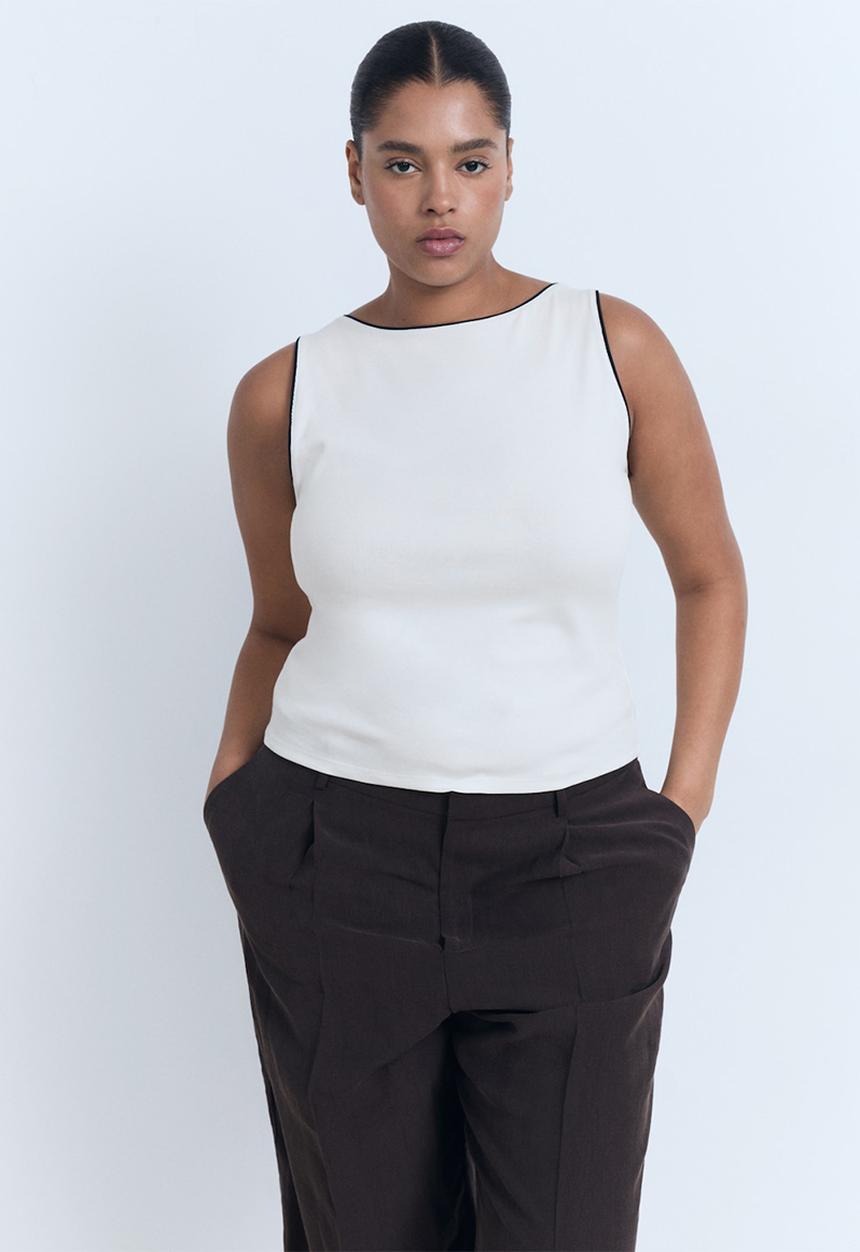 MANGO - Top conti - white