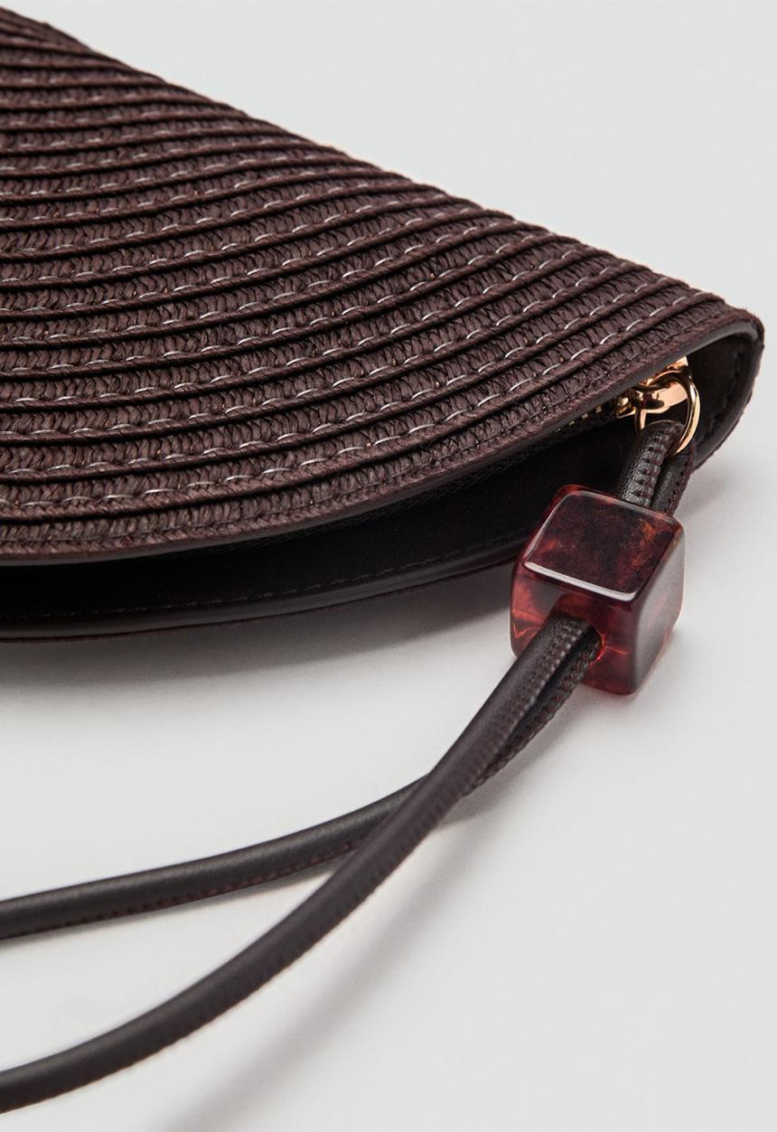 MANGO - Neceser G Fan Cosmetic Bag - Dark Brown