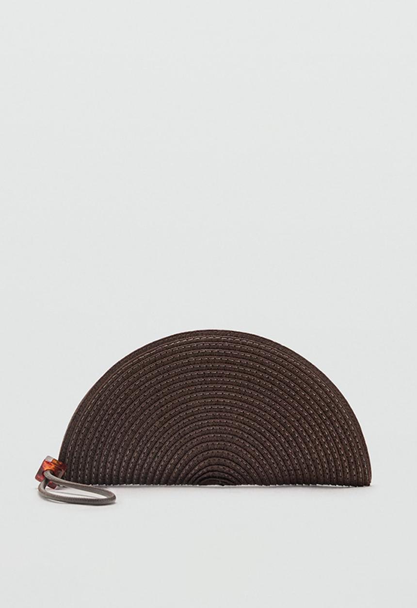 MANGO - Neceser G Fan Cosmetic Bag - Dark Brown