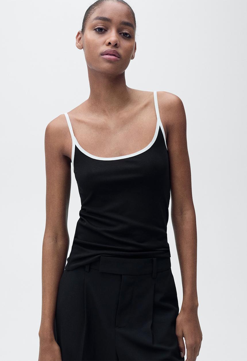 MANGO - Top Aurora - Black