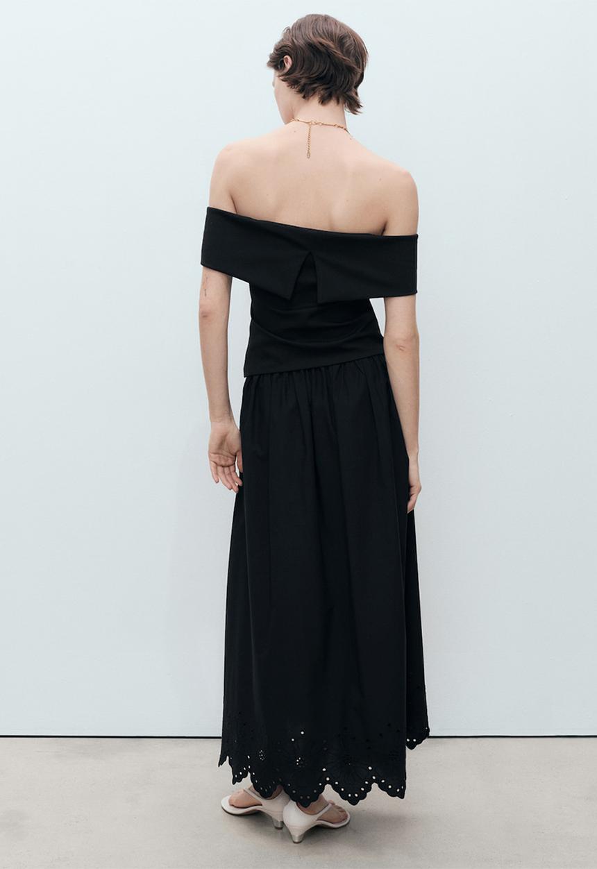 MANGO - Falda claus - black