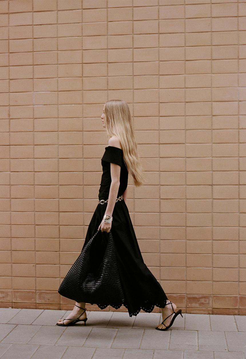 MANGO - Falda claus - black