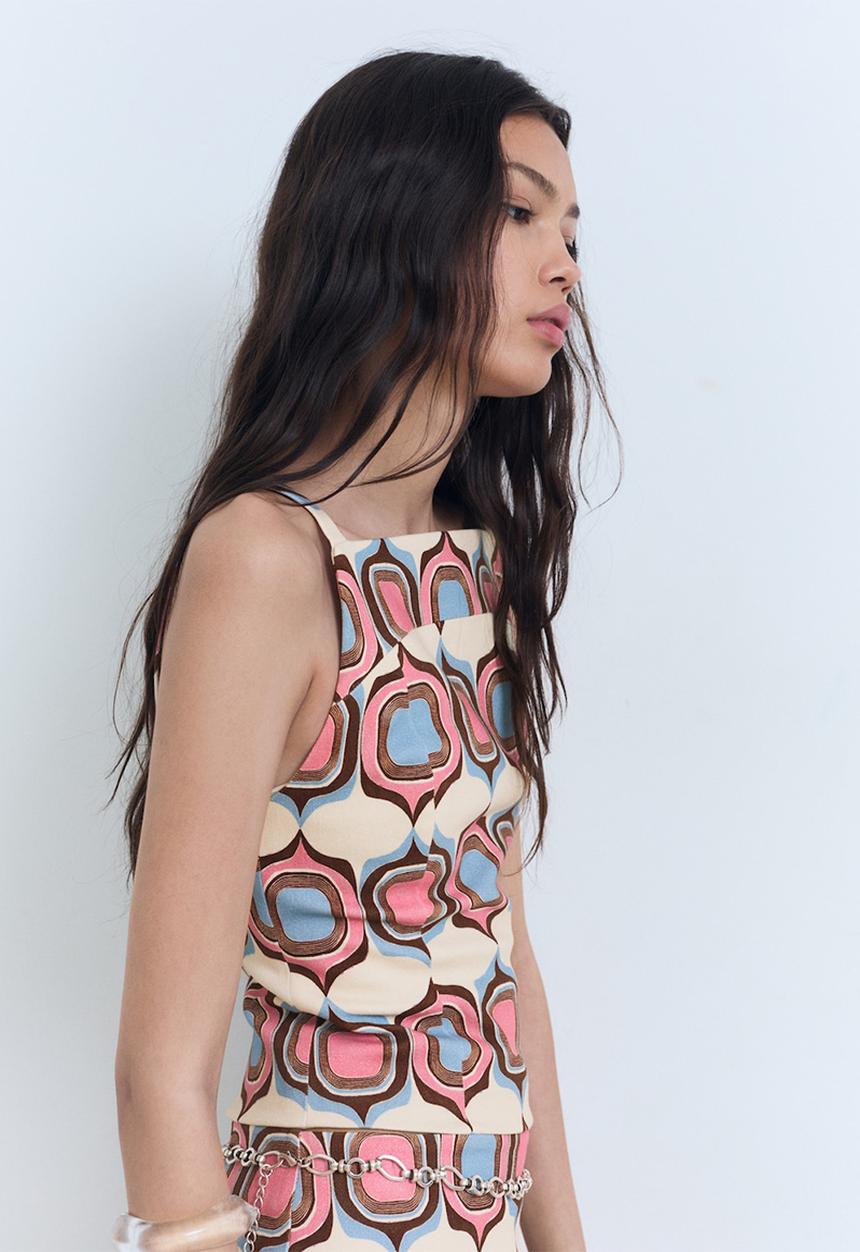 MANGO - Top jane - light pastel pink