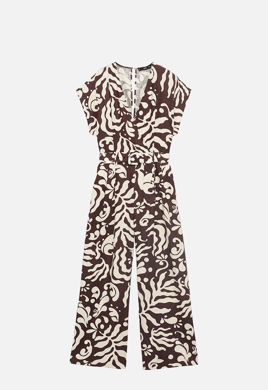 MANGO - Jumpsuit merc i -  brown