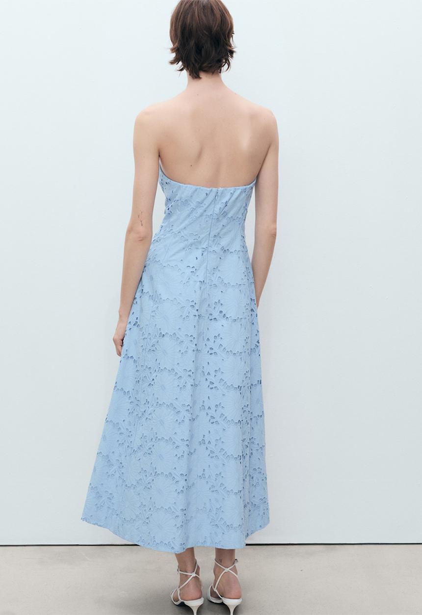 MANGO - Vestido sky - medium blue