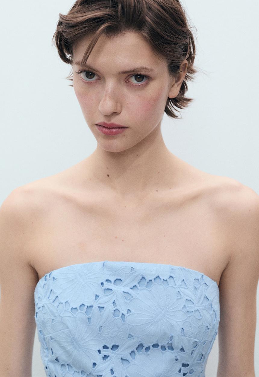 MANGO - Vestido sky - medium blue
