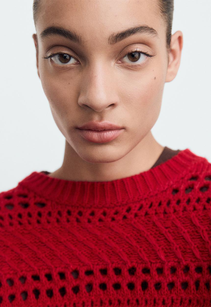 MANGO - Jersey mariner - red