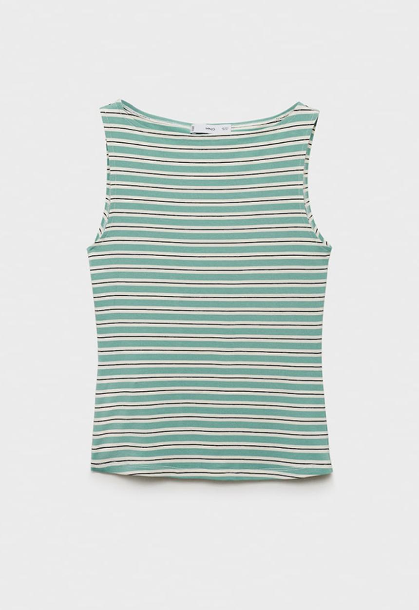 MANGO - Top Teka - Green