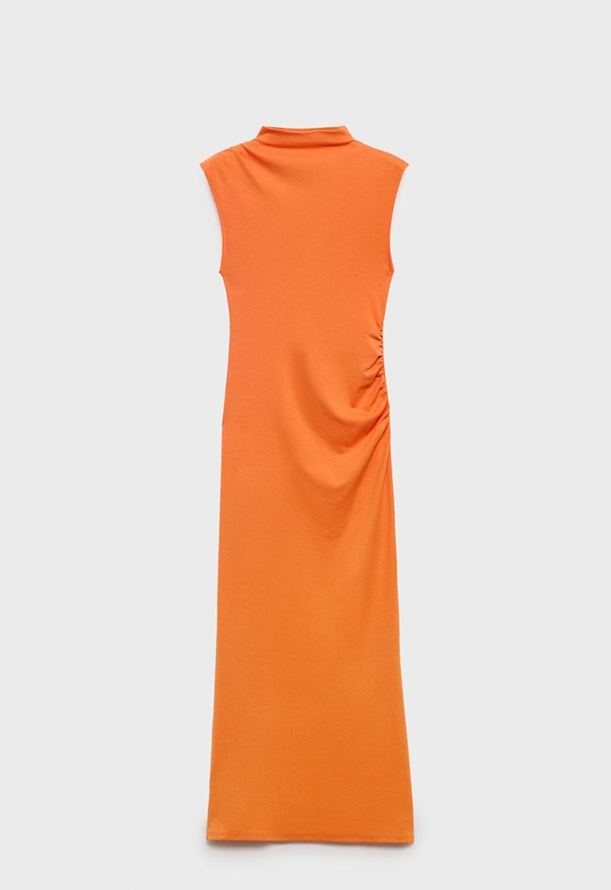 MANGO - Vestido curra - orange