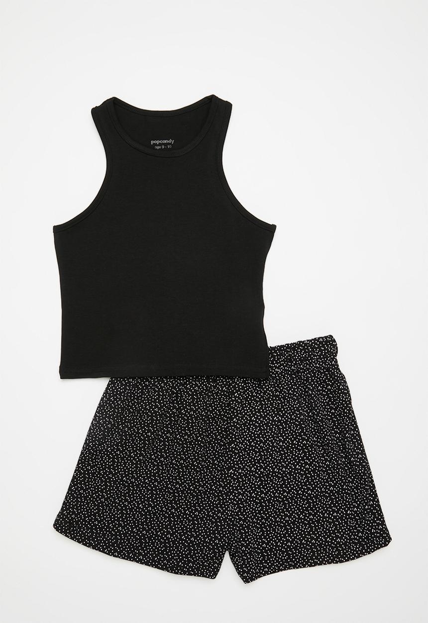 Pop Candy - Pj set - black/polka dot
