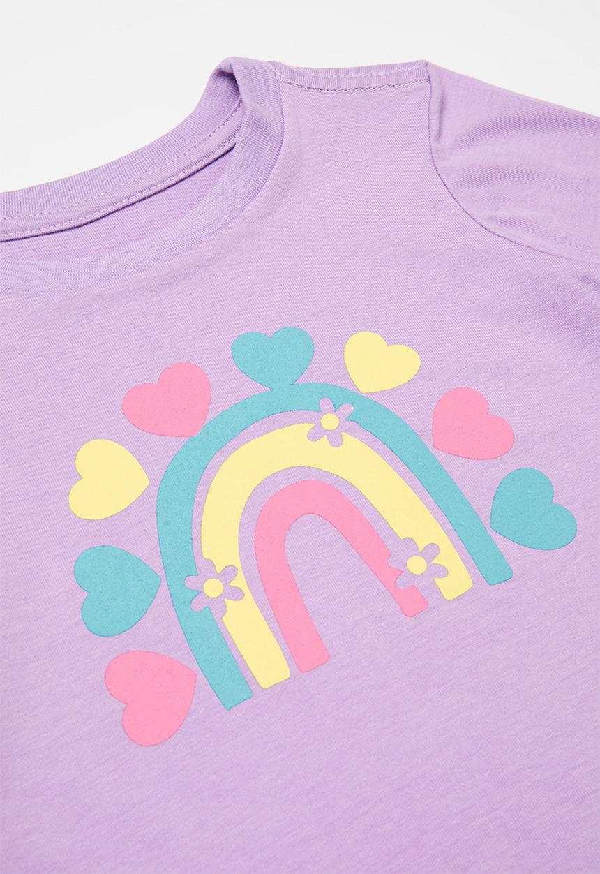 Pop Candy - Tee & shorts set - lilac/lilac