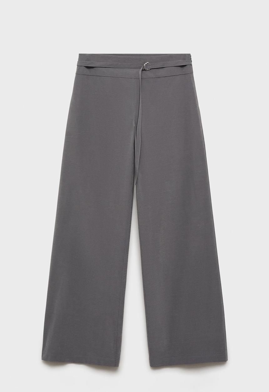 MANGO - Trousers mali -  gray