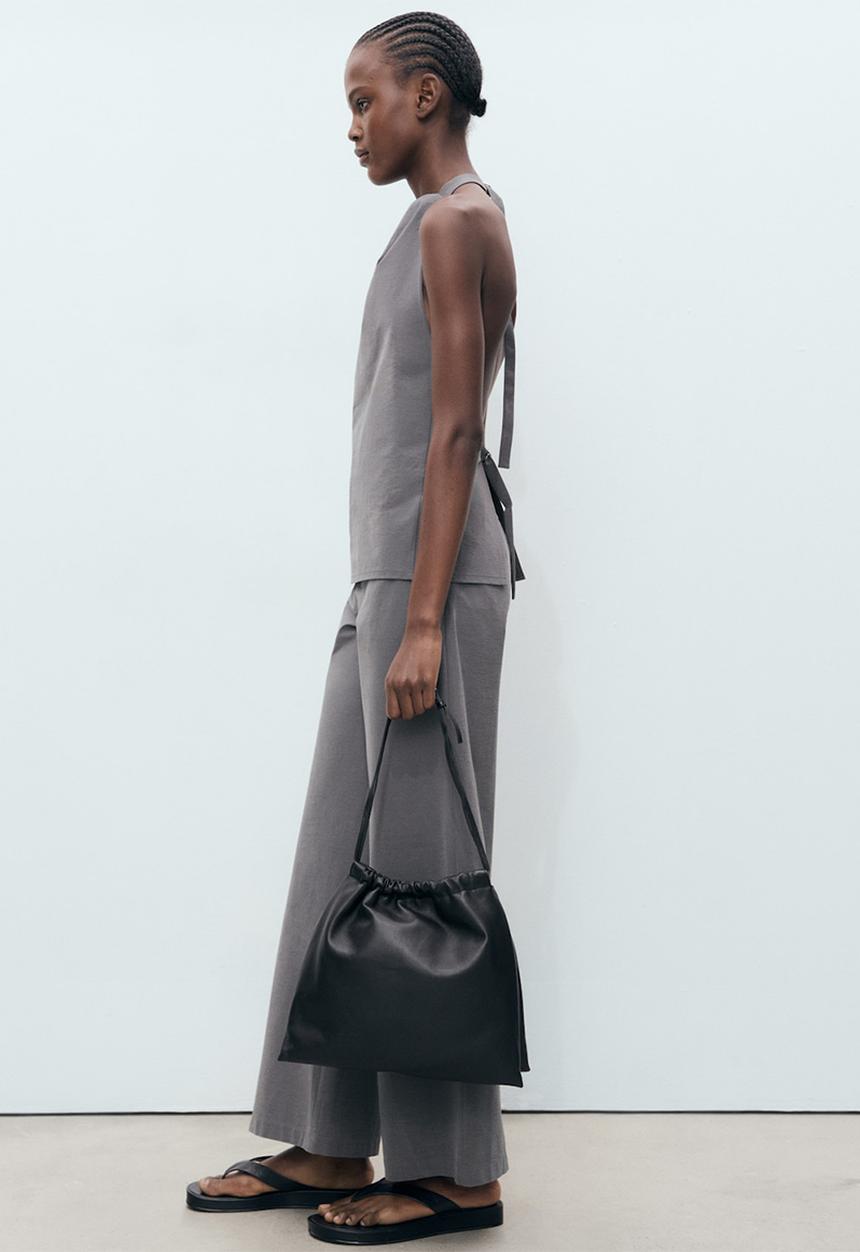 MANGO - Trousers mali -  gray