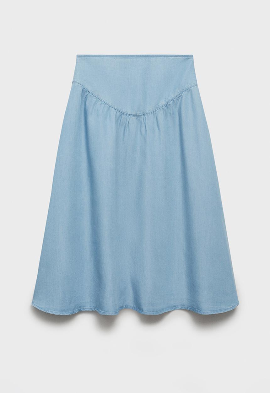 MANGO - Skirt haley - open-blue