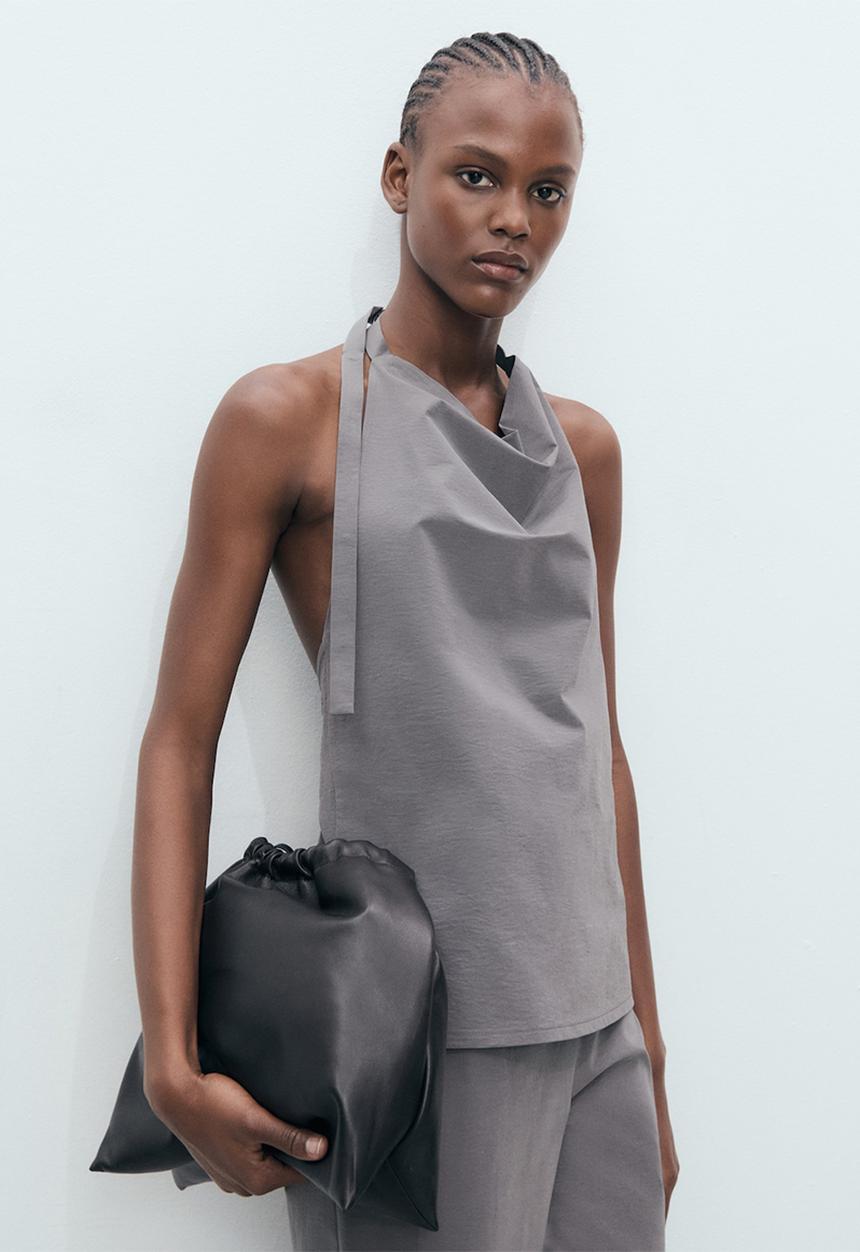 MANGO - Top mali - gray