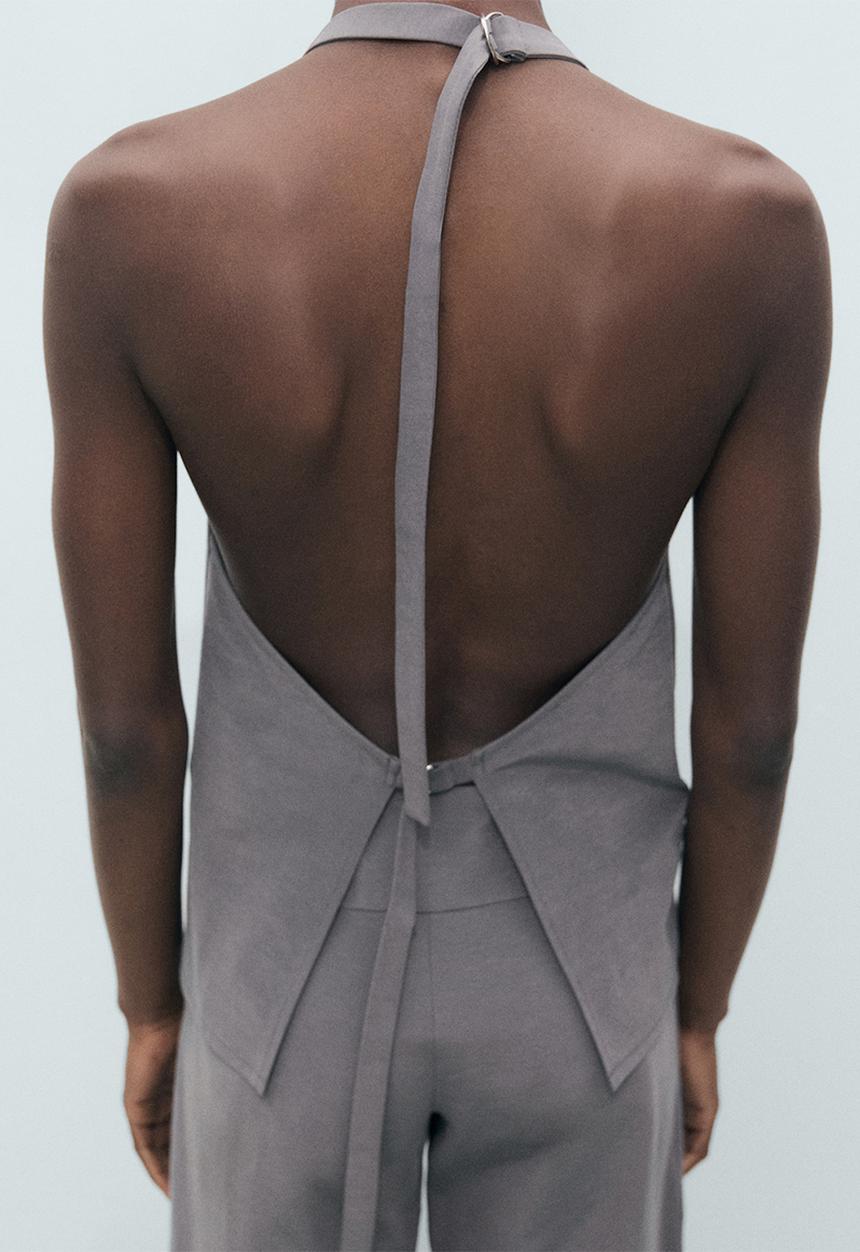MANGO - Top mali - gray