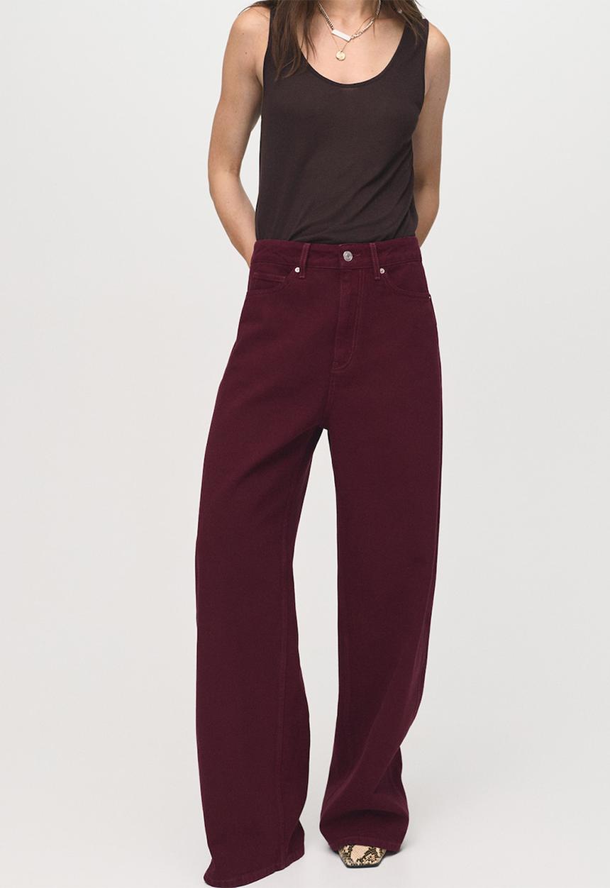 MANGO - Jeans camilla - dark red