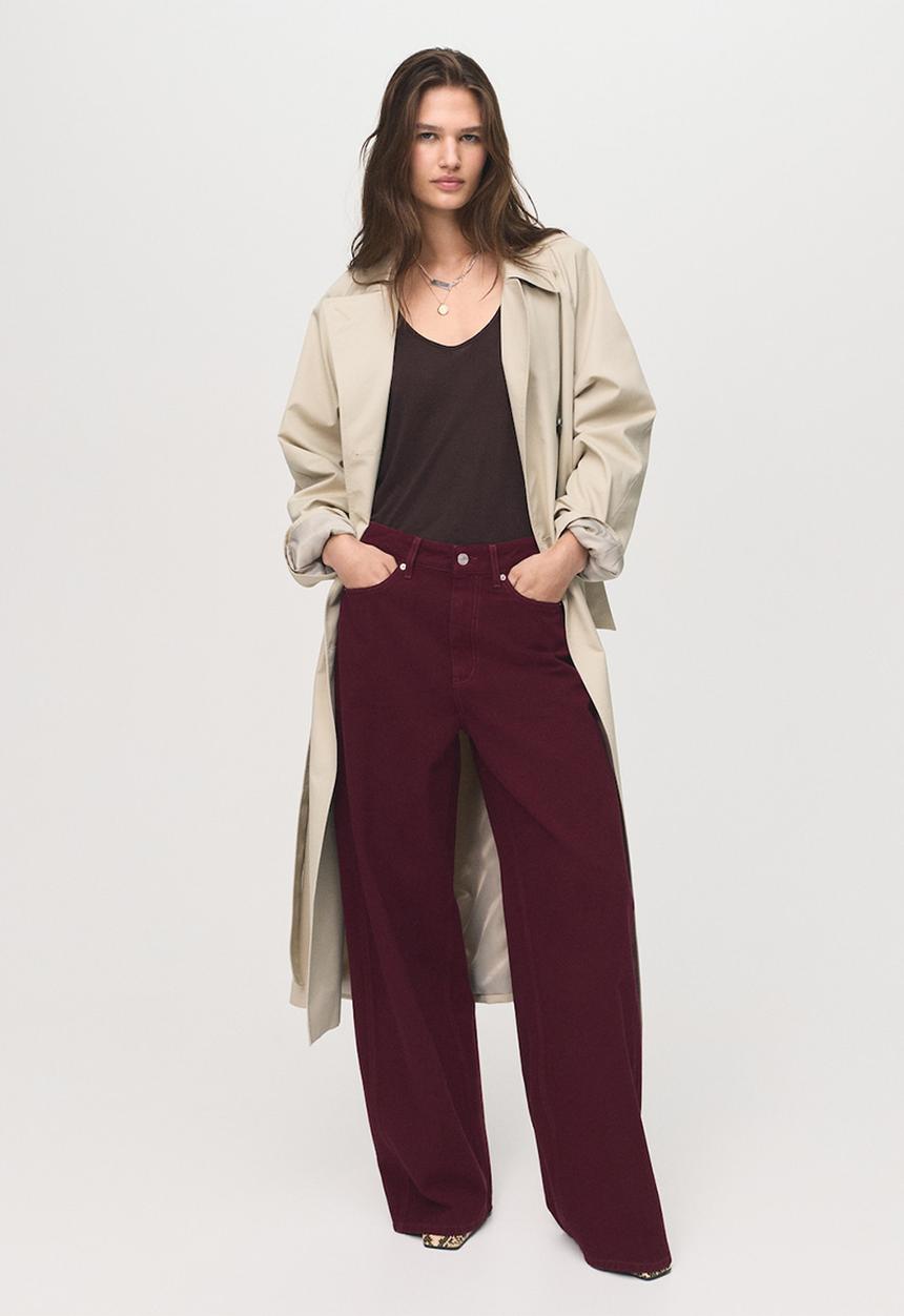 MANGO - Jeans camilla - dark red