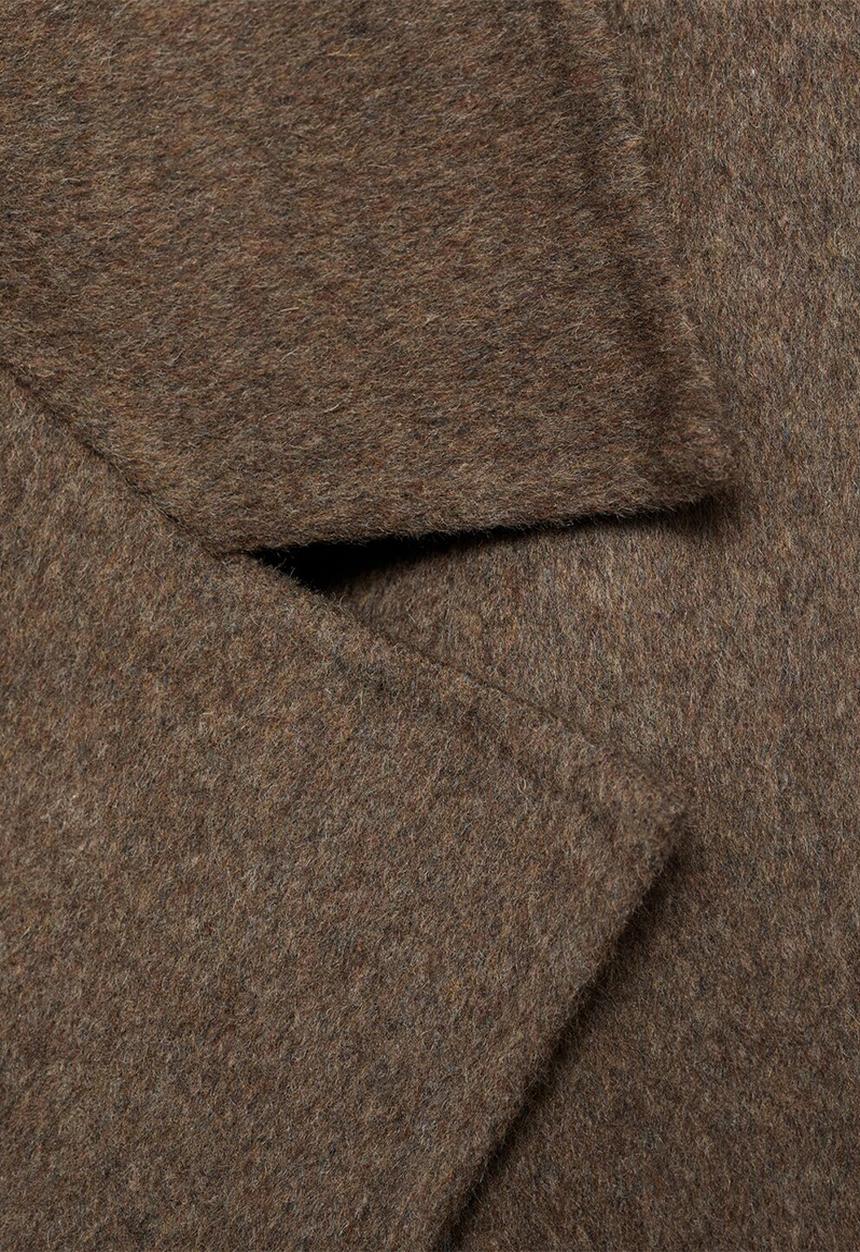 MANGO - Coat picarol  -  medium brown