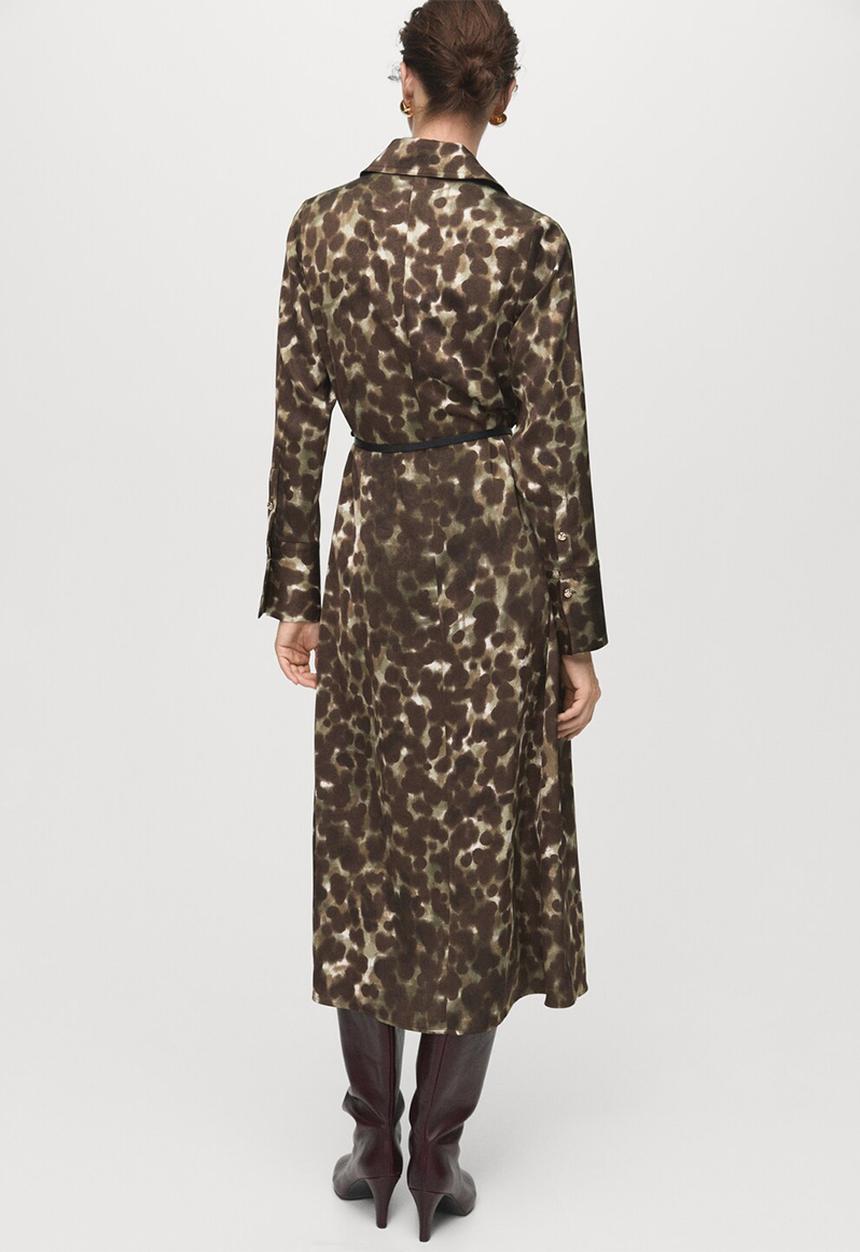 MANGO - Dress camila - beige/ khaki