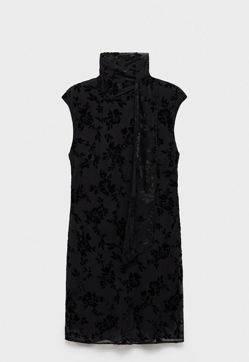MANGO - Dress wine -  black