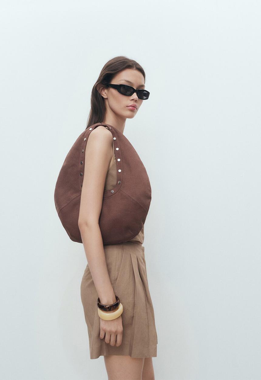 MANGO - Shorts Teresa - Brown