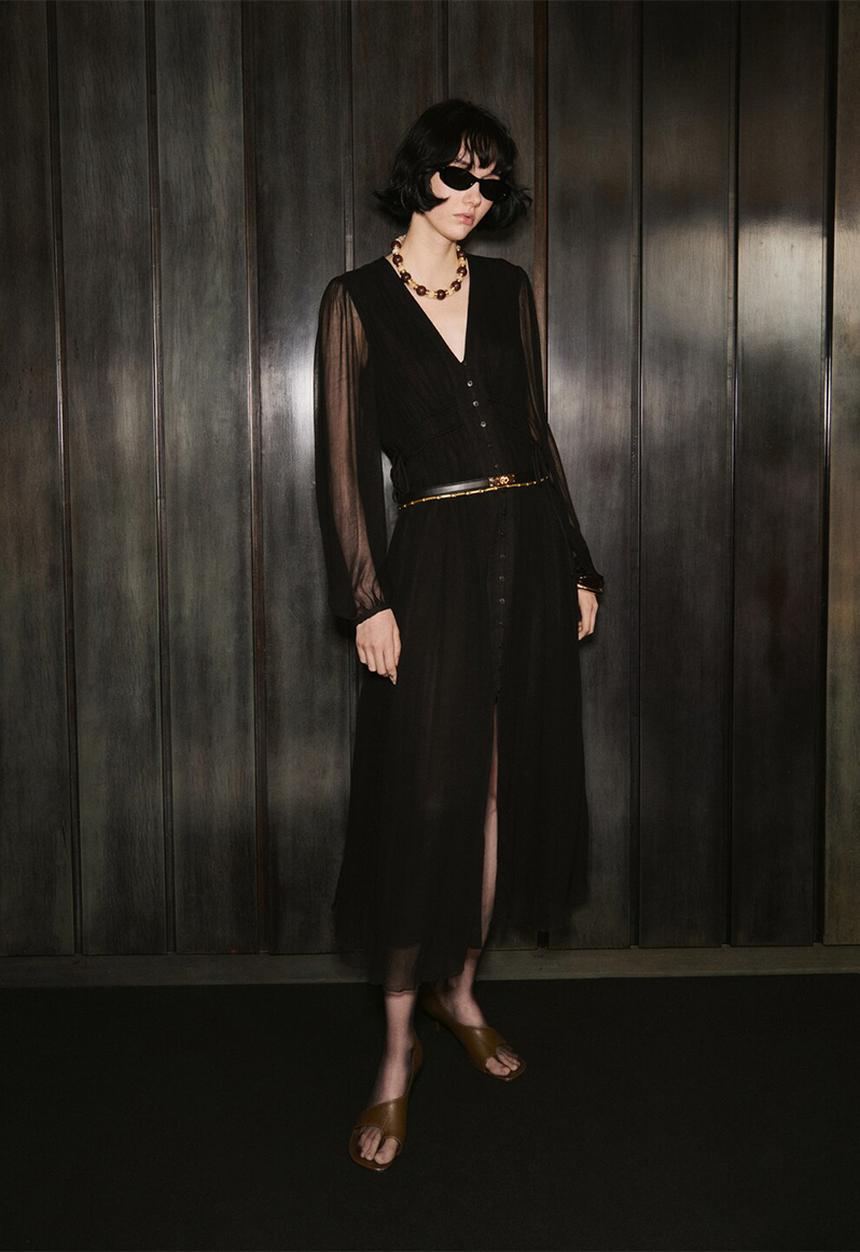1920s dress long sleeve 1920s CHOCOLATE brown silk two piece dress large xl