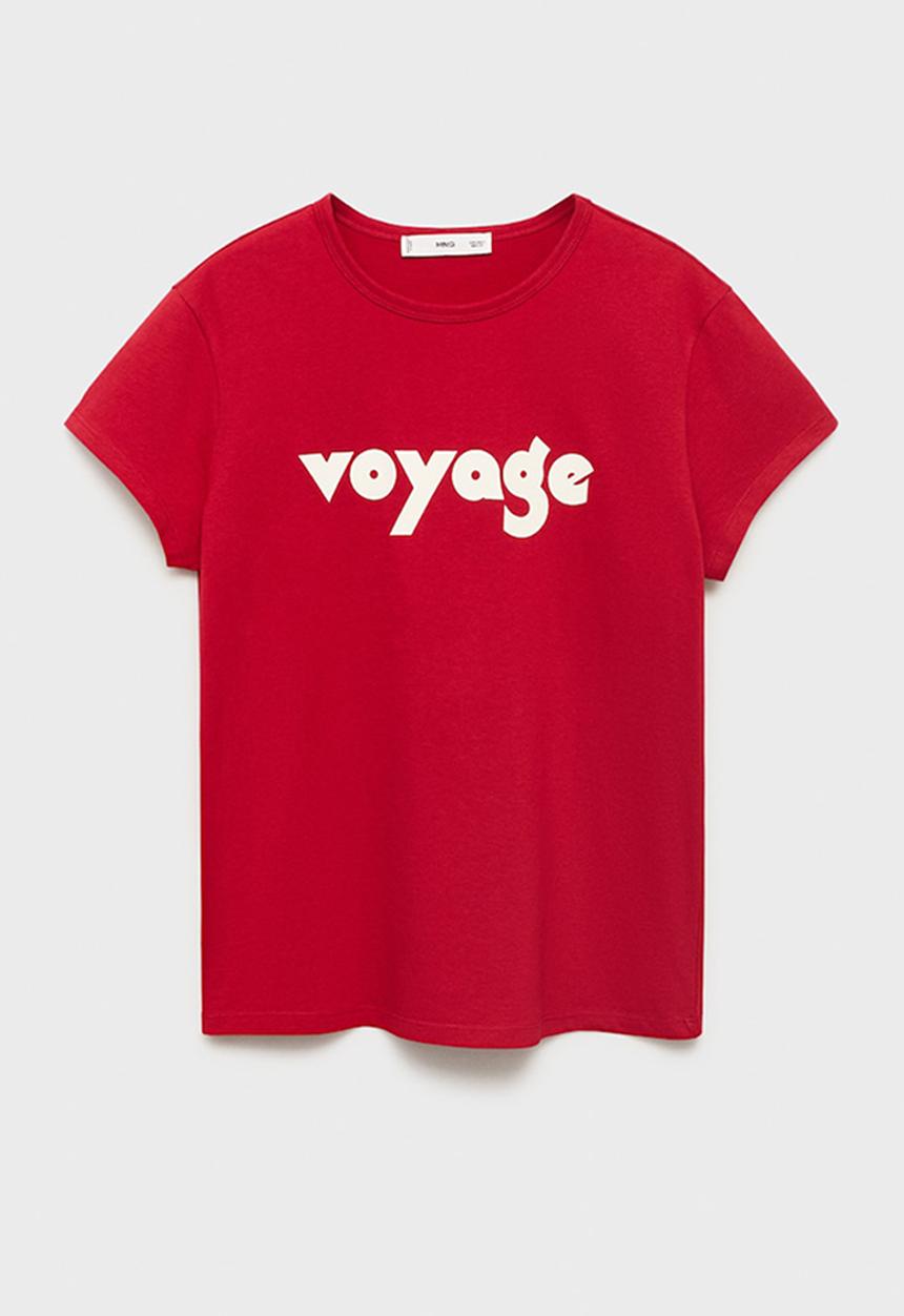 MANGO - T-shirt ilustra  -  red