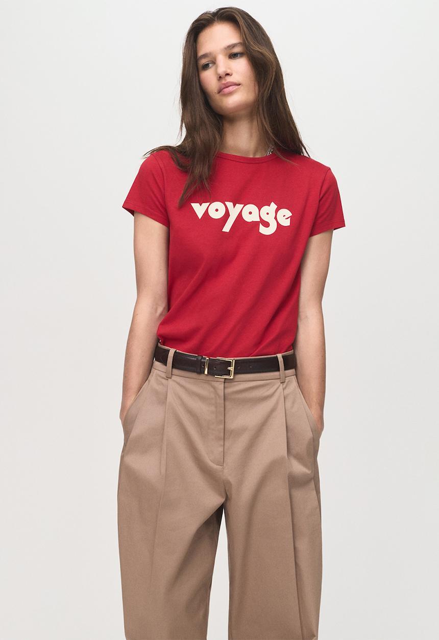 MANGO - T-shirt ilustra  -  red