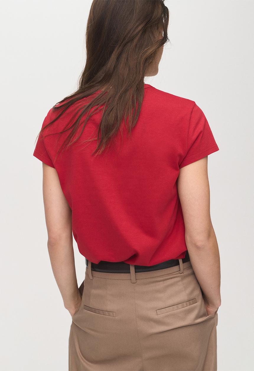 MANGO - T-shirt ilustra  -  red