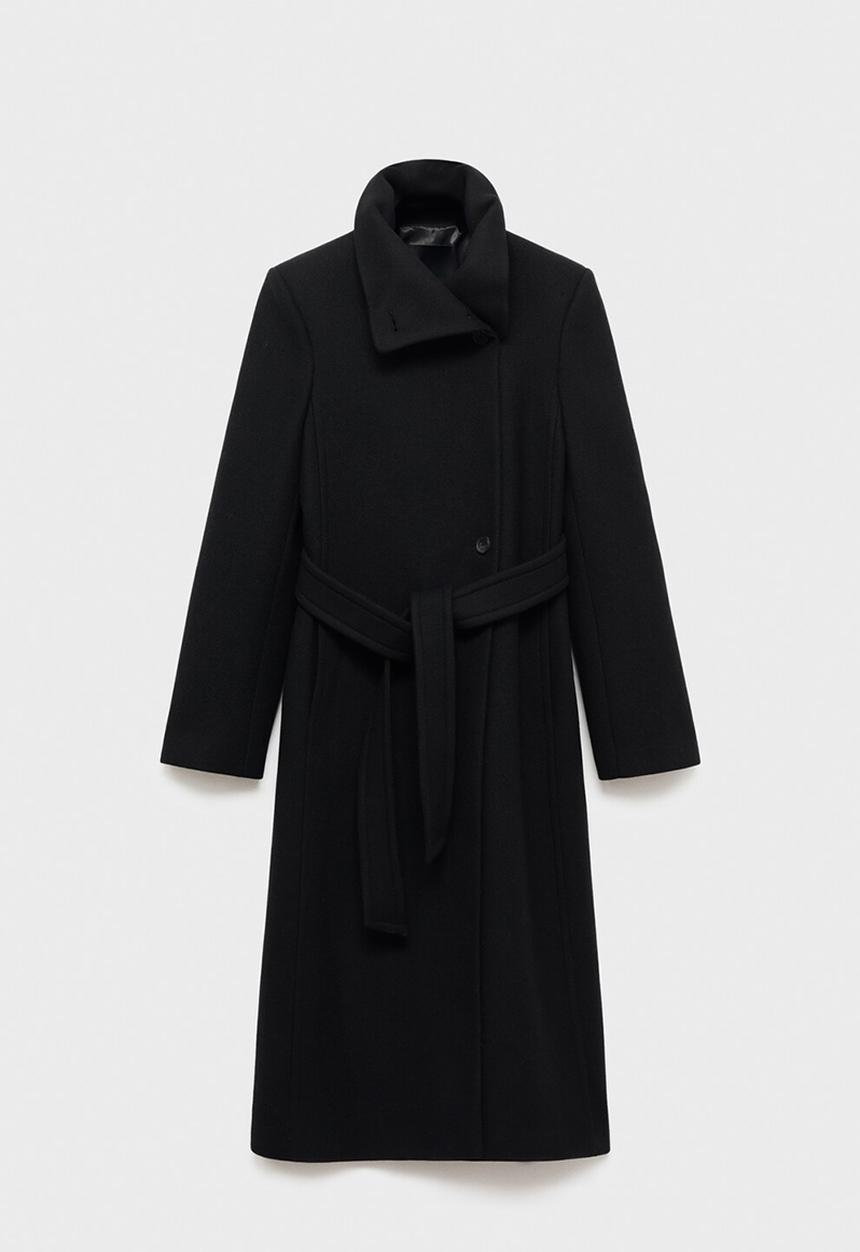 MANGO - Abrigo sirenita - black