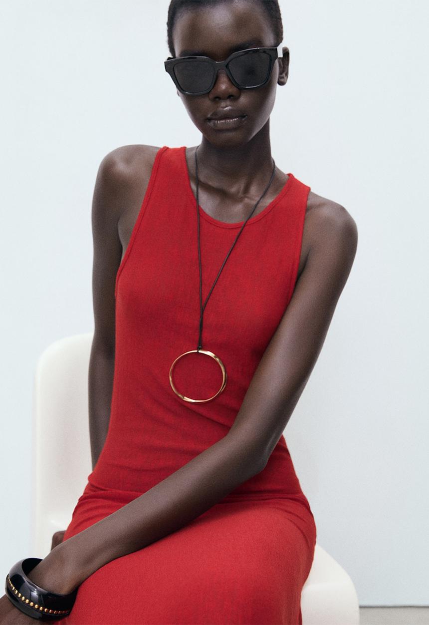 MANGO - Dress marisa -  red