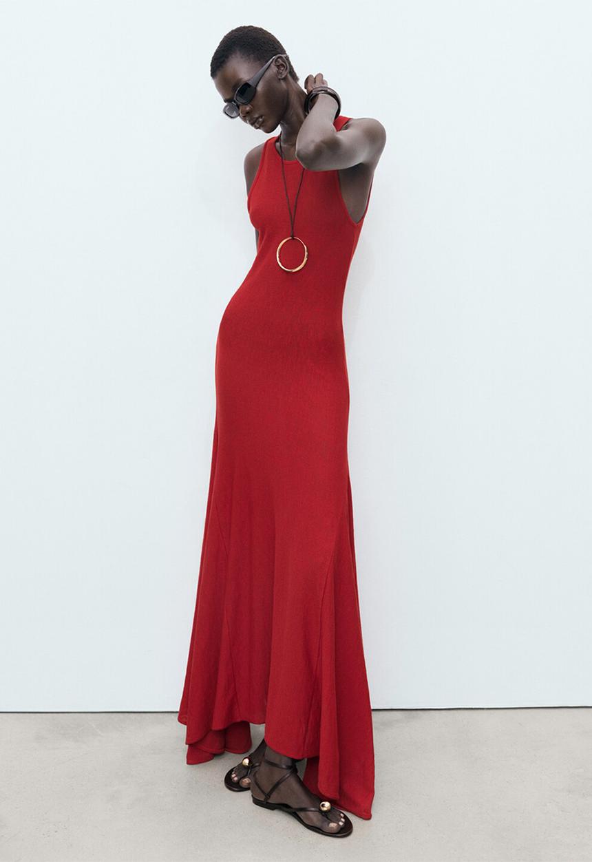 MANGO - Dress marisa -  red