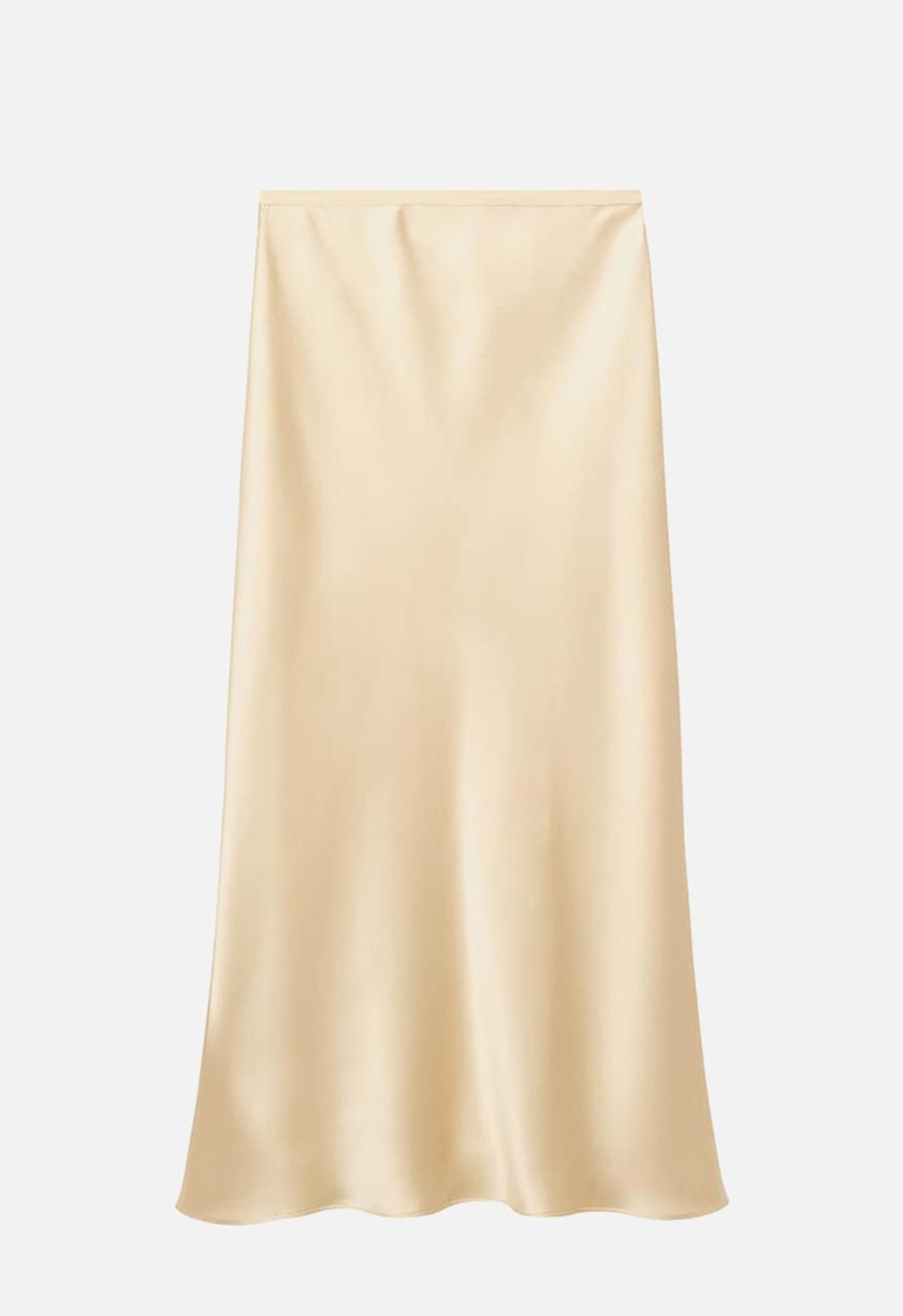 MANGO - Skirt mia - light pastel yellow