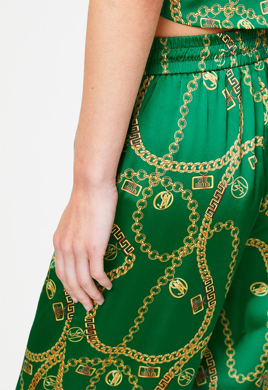 Steve Madden - Ladies wendy wide leg pant - green