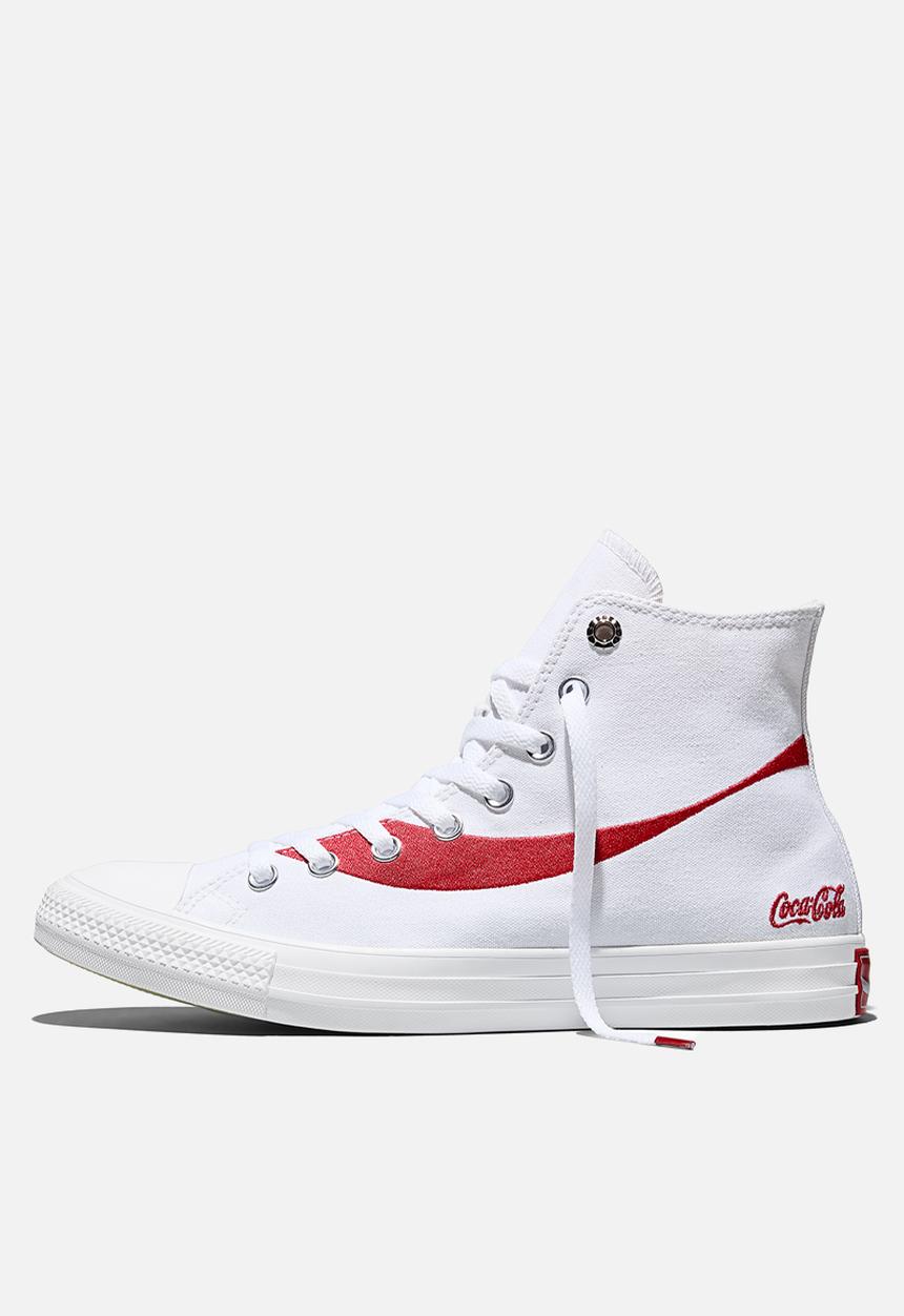Converse - All star hi chuck taylor coca cola - white