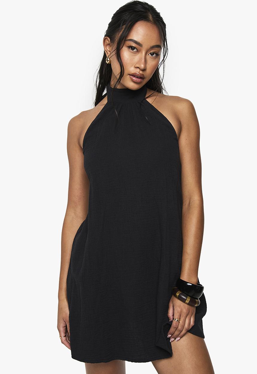 plisse halter neck dress JOELLE PLISSÉ HALTER