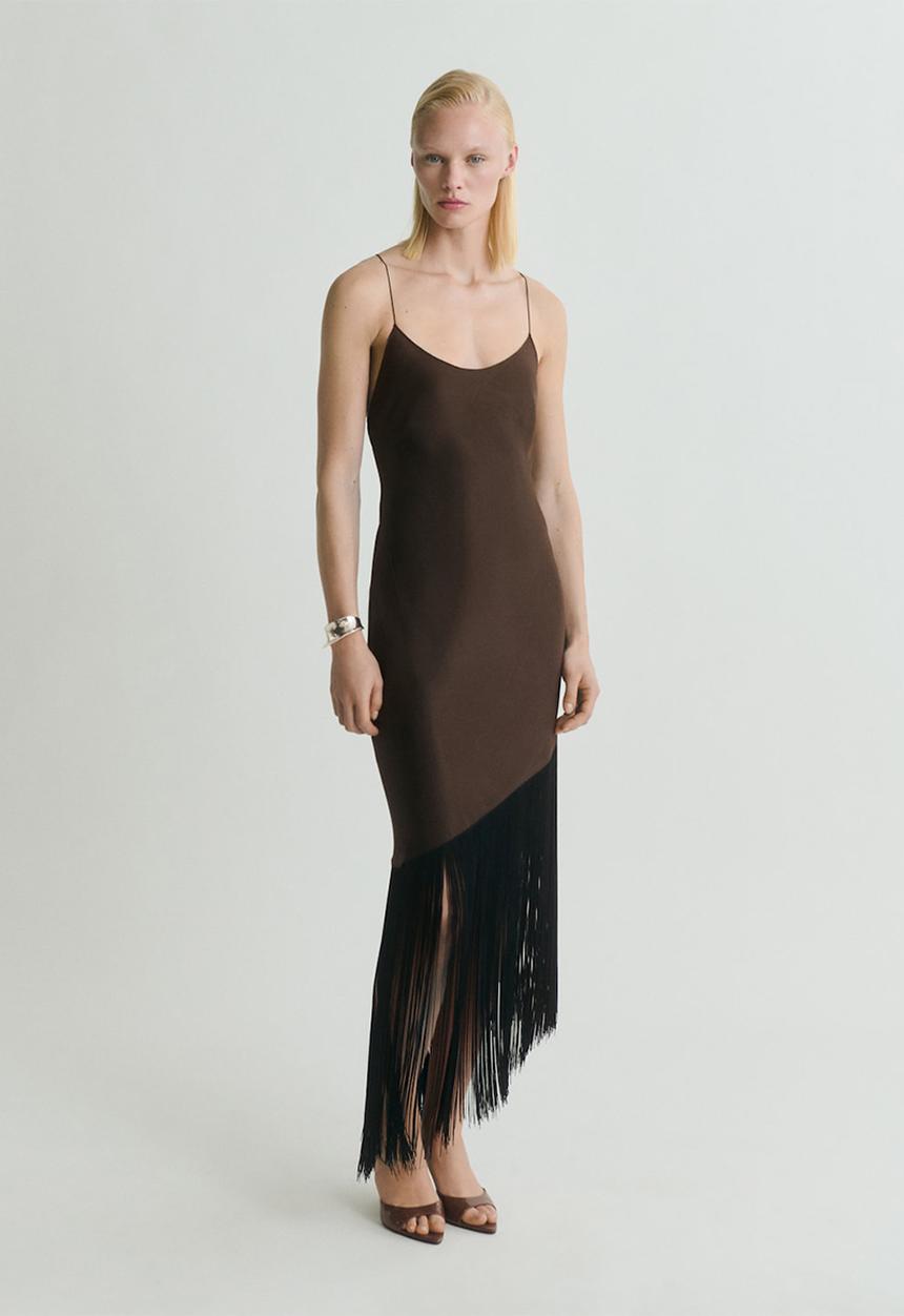 MANGO - Dress natalia -  brown