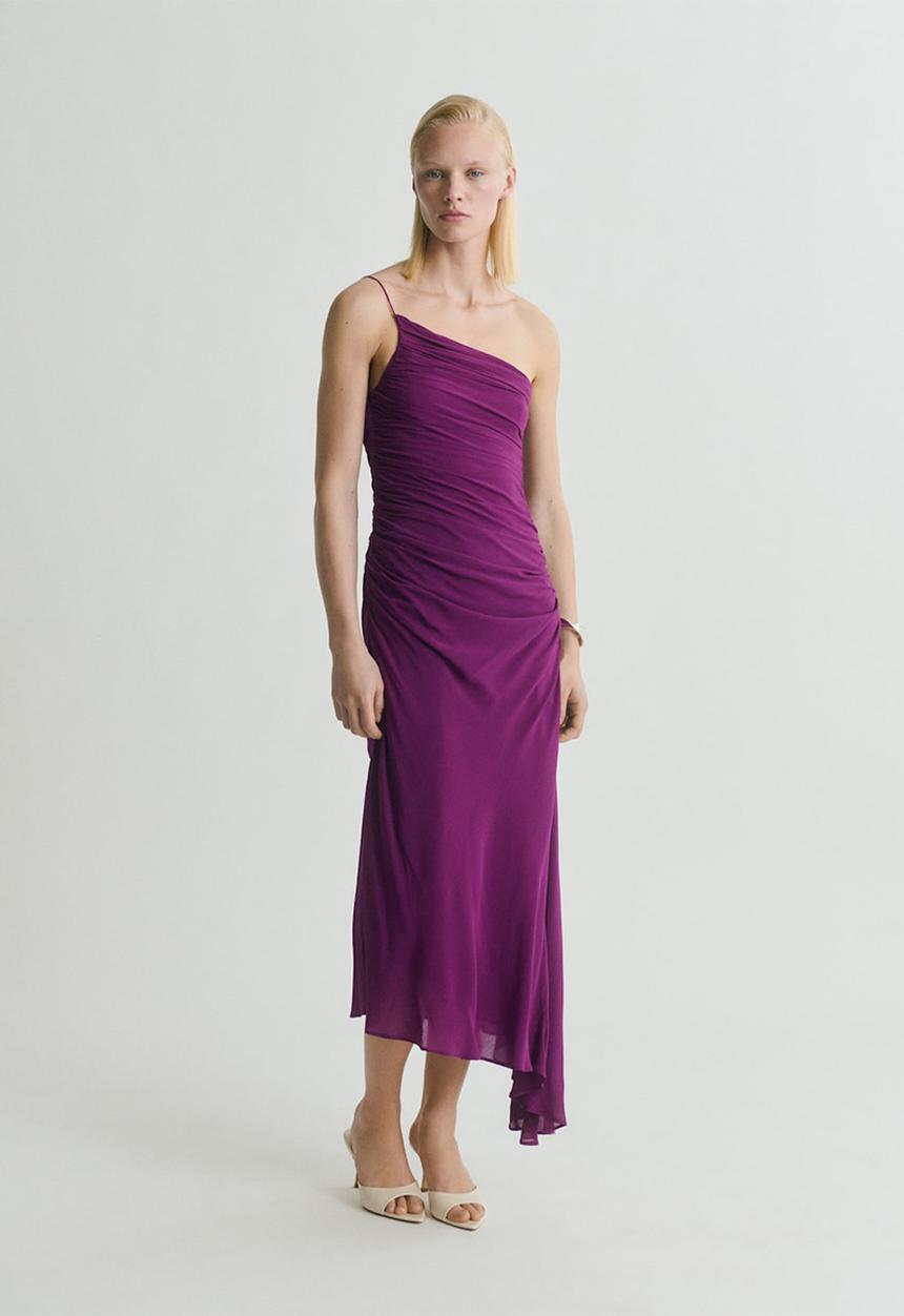 MANGO - Dress amina -  mid-purple